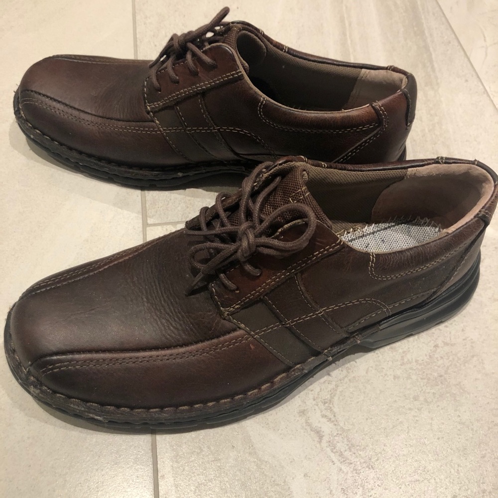 Clarks Brown Leather Shoes